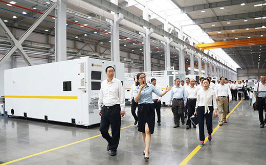 江苏省委常委、苏州市委书记蓝绍敏等向导调研南宫28智能