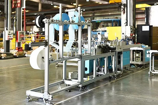 南宫28全自动一拖二平面口罩机